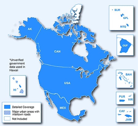 Garmin North America Maps