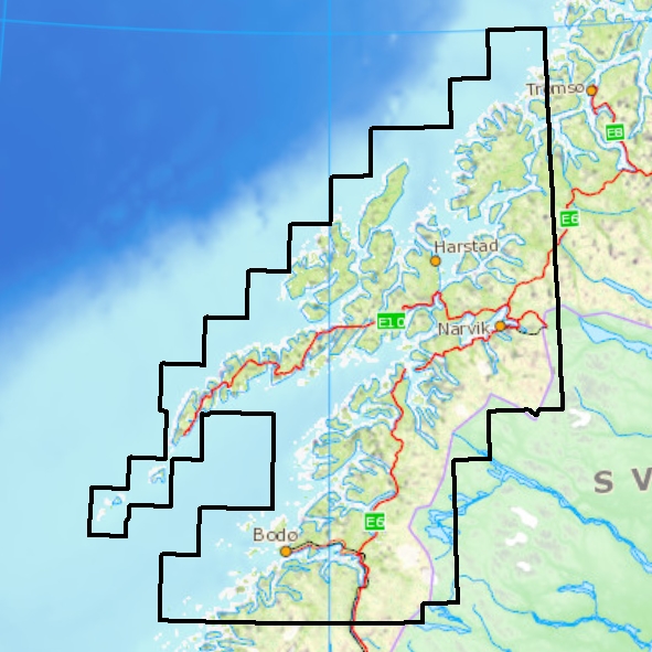 Garmin GPS Karte Topo Experience Pro 8 Nordland Nord - Norwegen