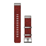 QuickFit® 22 Watch Straps, Jacquard-weave Nylon Strap – Red