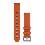 QuickFit® 22 Watch Straps, Ember Orange Silicone Strap