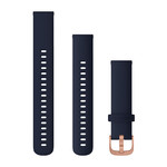 Quick Release Bands (18 mm), Navy with Rose Gold Hardware