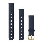 Quick Release Bands (18 mm), Navy with Light Gold Hardware