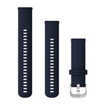 Quick Release Bands (22 mm), Midnight Blue with Silver Hardware