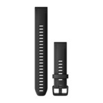 QuickFit® 20 Watch Bands, Black Silicone (Large)