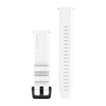 Quick Release Bands (20 mm), White with Black Stainless Steel Hardware
