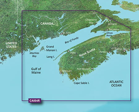 garmin bluechart g2 vision vca004r bay of fundy