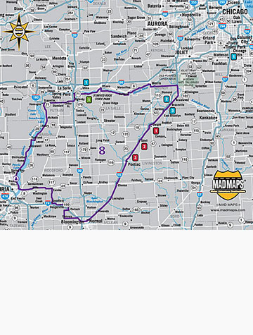 maps of illinois rivers. along the Illinois River