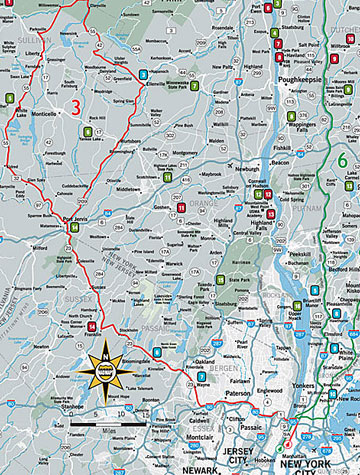 maps of new jersey and new york. from New York, New Jersey,