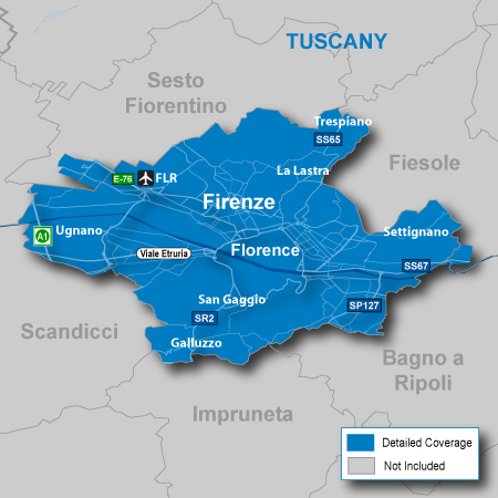 detailed map of italy with cities. Includes detailed road maps