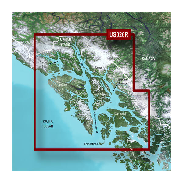 U.S., Alaska, Wrangell to JuneauSitka Coastal Charts Garmin