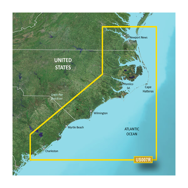 U.S., Norfolk, VA to Charleston, SC Coastal Charts | Garmin