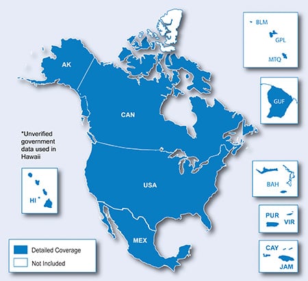 Garmin North America Maps