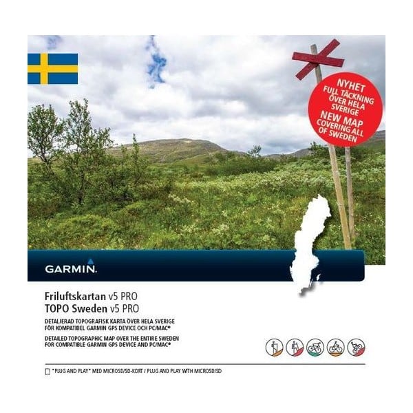 Kort Over Sverige Online TOPO Sweden v5 PRO | Garmin Kort Over Sverige Online