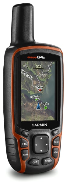 Pantalla de mapa del GPSMAP 64s
