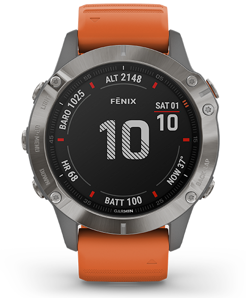 GARMIN FENIX 6 PRO SAPPHIRE NOIRE AVEC CARTOGRAPHIE ET CARDIO INTEGRE AU  POIGNET