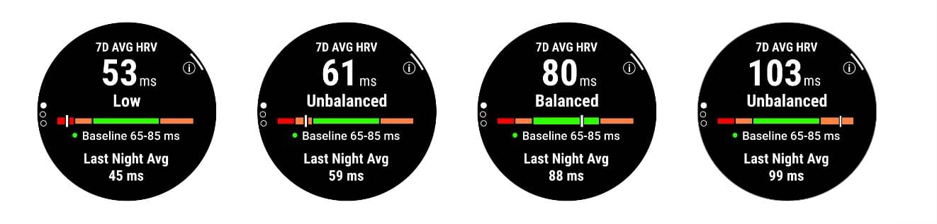 Garmin best sale watch hrv