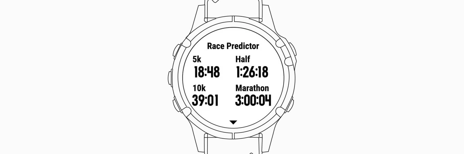 Garmin race best sale predictor fenix 6