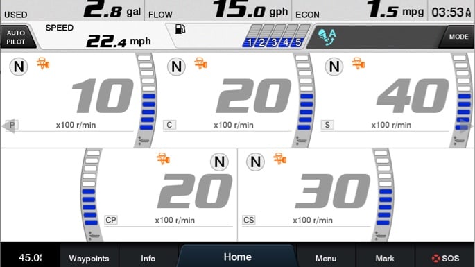 A view of a dashboard showing connection options