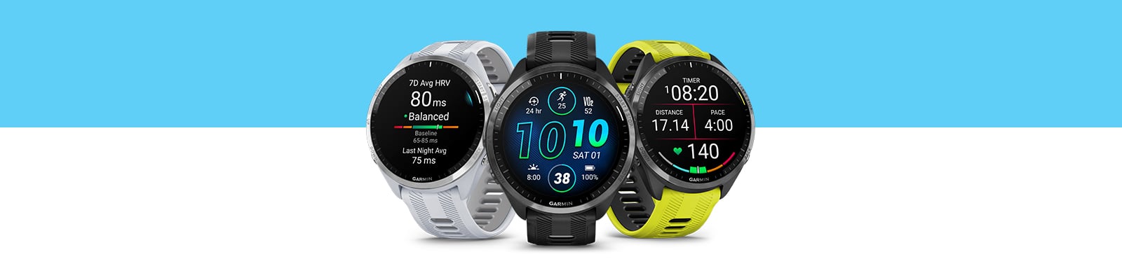 Garmin Forerunner® 965 Running Smartwatch, Colorful AMOLED Display,  Training Metrics and Recovery Insights, Amp Yellow and Black 